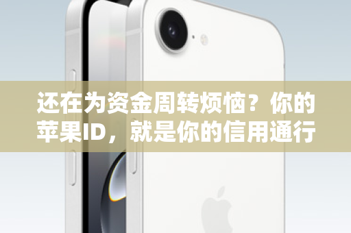 还在为资金周转烦恼？你的苹果ID，就是你的信用通行证！