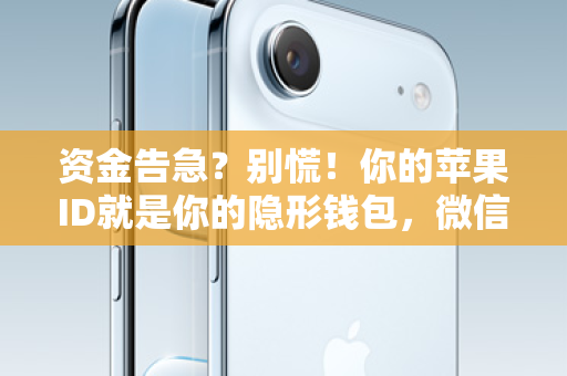 资金告急？别慌！你的苹果ID就是你的隐形钱包，微信秒级到账！