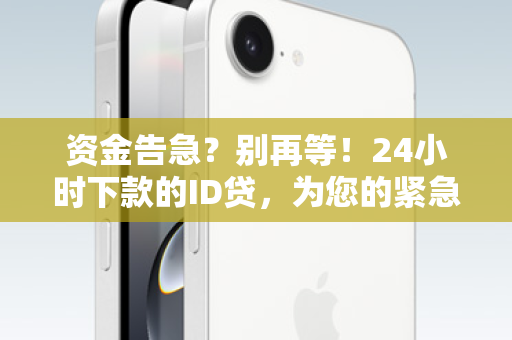 资金告急？别再等！24小时下款的ID贷，为您的紧急需求保驾护航！