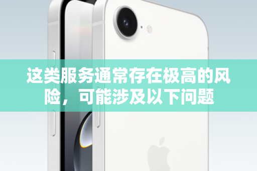 这类服务通常存在极高的风险，可能涉及以下问题
