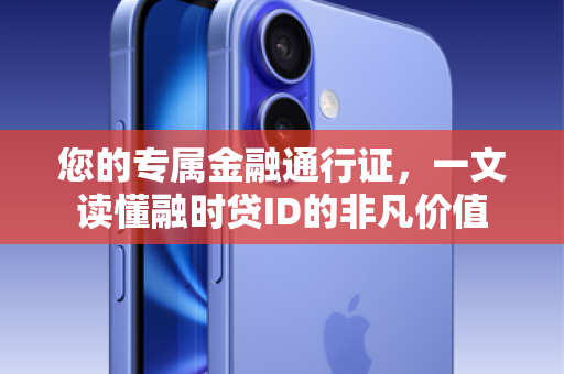 您的专属金融通行证，一文读懂融时贷ID的非凡价值